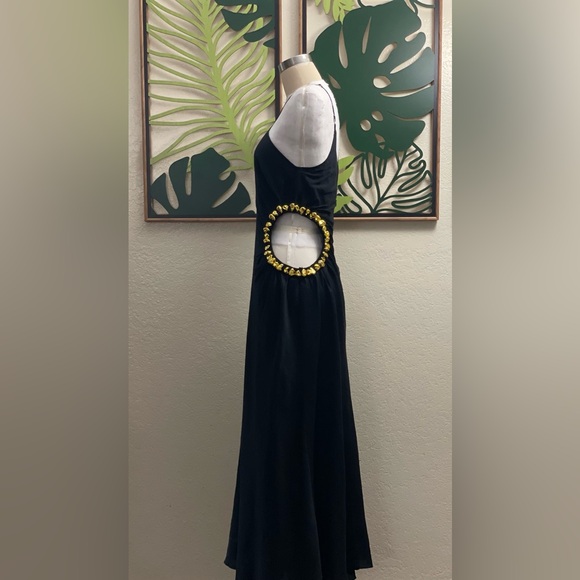 CULT GAIA SILVIA DRESS Black/Gold - Picture 7 of 15